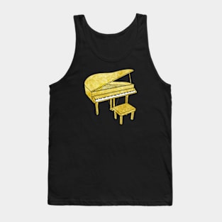 Gold Piano Tank Top